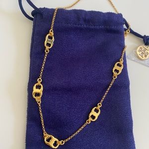 Tory Burch Gemini Link Station Necklace NWOT
